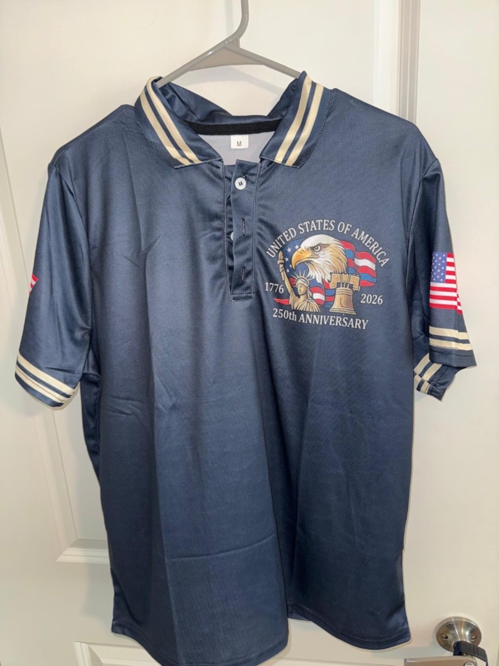 BRAND NEW United States of America 250th Anniversary Polo 1776 2026 SIZE MEDIUM